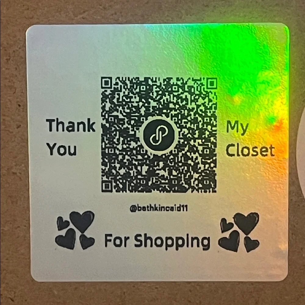 (50) 2” Qr Code Stickers 15 Colors Available